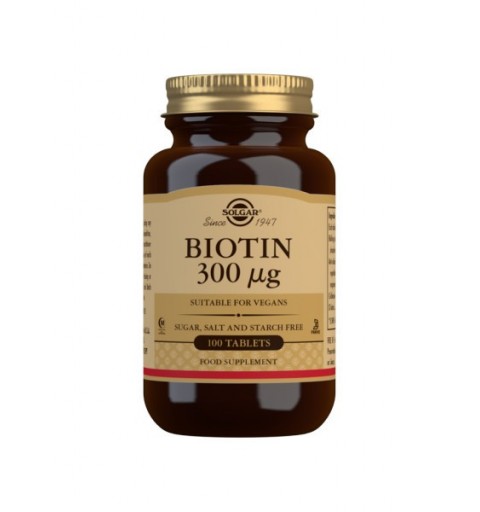 Biotina 300 mg SOLGAR 100 comprimidos