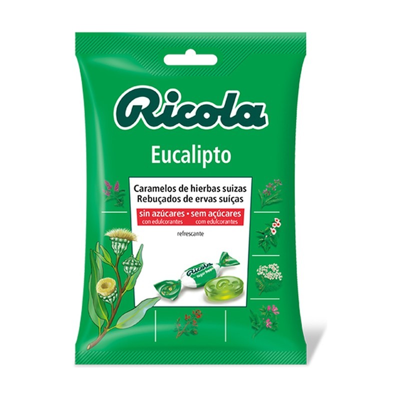 Bolsa sin azucar eucalipto RICOLA 70 gr