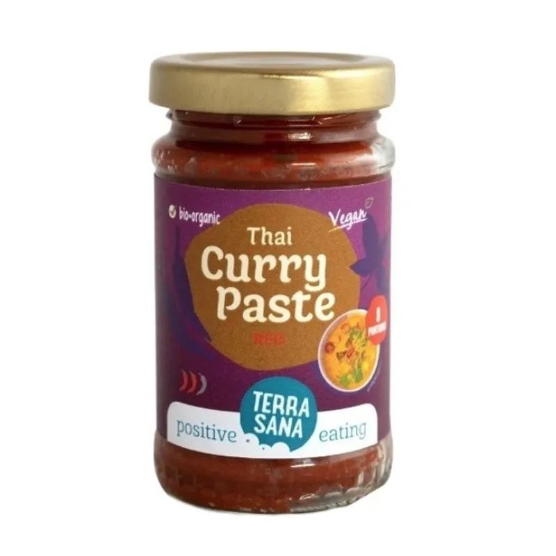 Pesto curry rojo thai TERRASANA 120 gr BIO