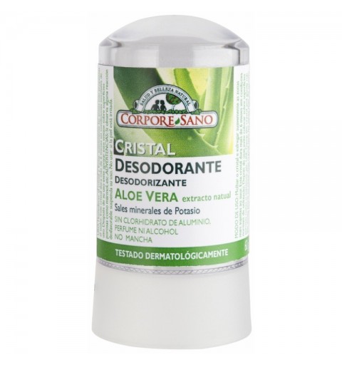 Desodorante mineral potasio aloe vera CORPORE SANO 60 gr