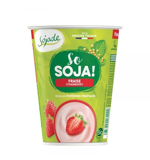 Yogur soja fresa SOJADE 400 gr BIO