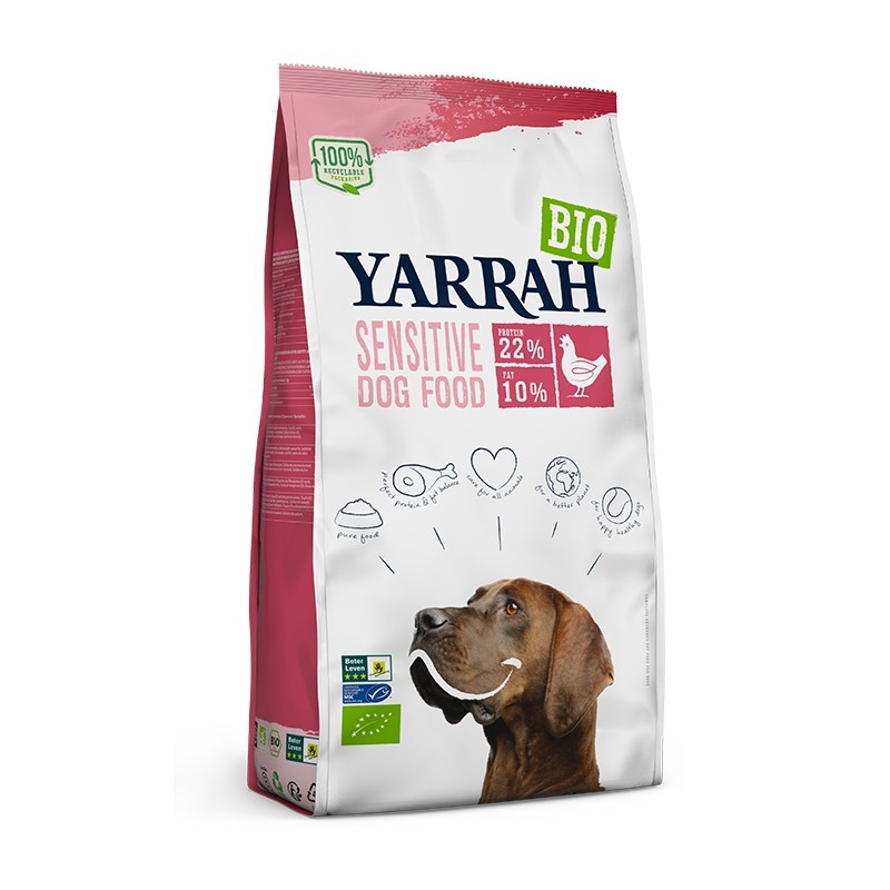 Pienso perros sensitive pollo YARRAH 2 kg