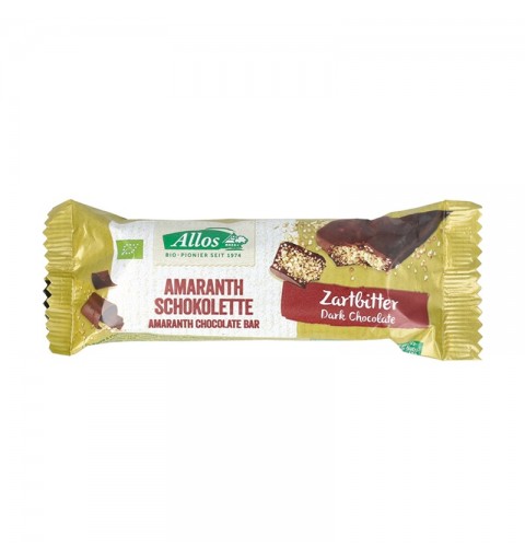 Barrita amaranto chocolate negro (16 ud) ALLOS 25 gr BIO