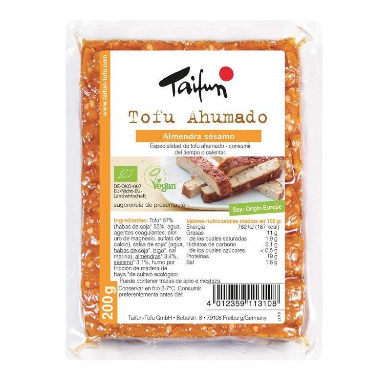 Tofu ahumado almendra sesamo TAIFUN 200 gr BIO