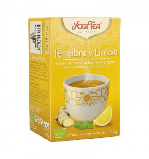 Yogi tea infusion jengibre limon 17 bolsas BIO