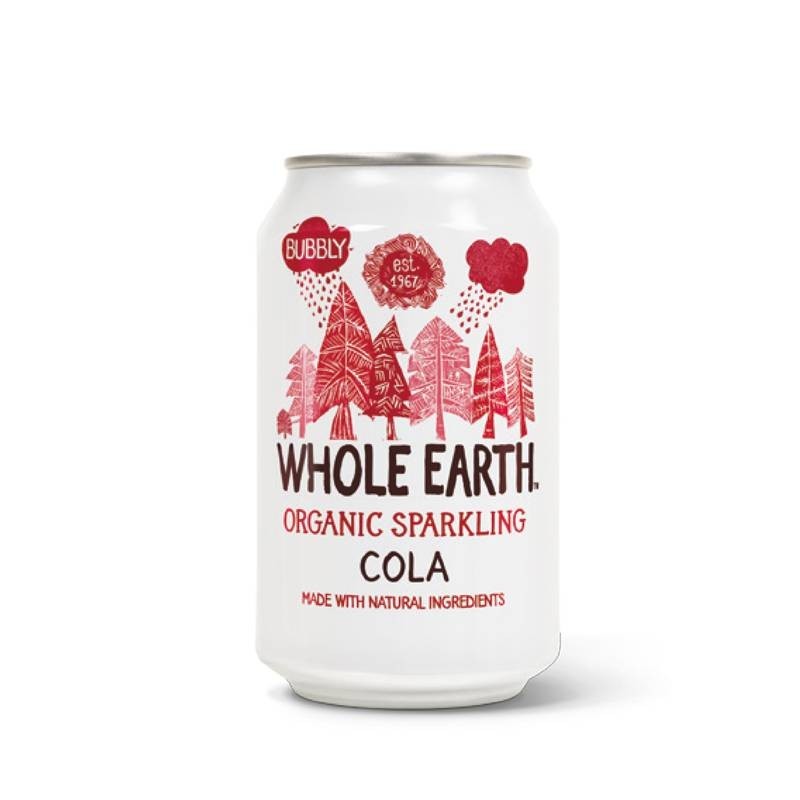 Refresco cola sin azucar WHOLE EARTH 330 ml BIO