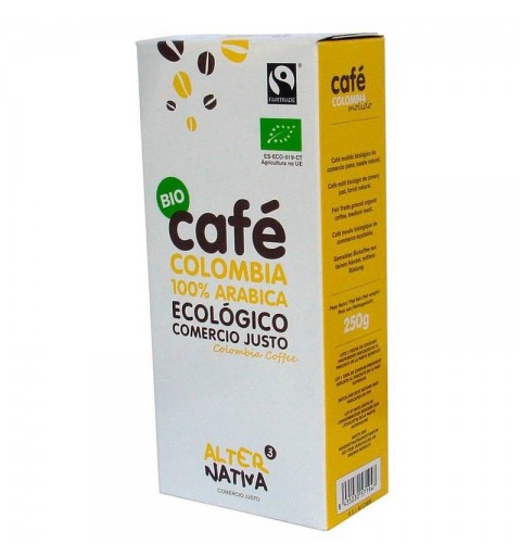 Cafe colombia molido ALTERNATIVA 3 (250 gr) BIO
