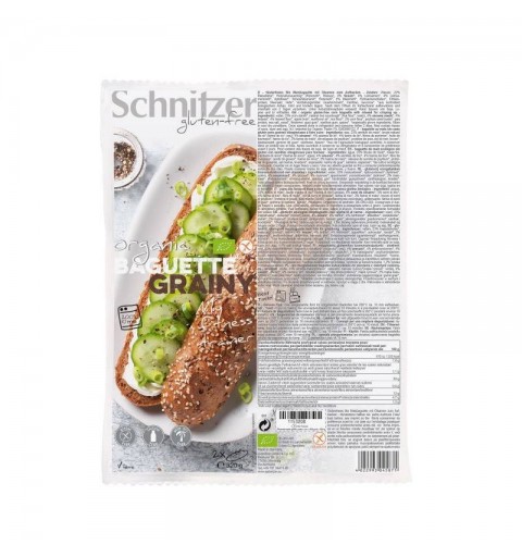 Pan Baguette semillas sin gluten SCHNITZER 2x160 gr BIO