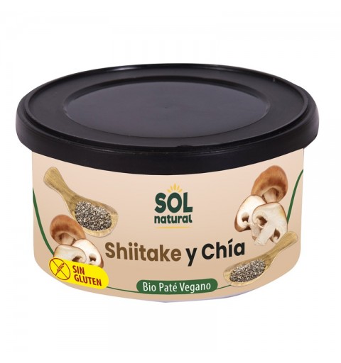Pate vegano shiitake y chia sin gluten SOL NATURAL 125 gr BIO