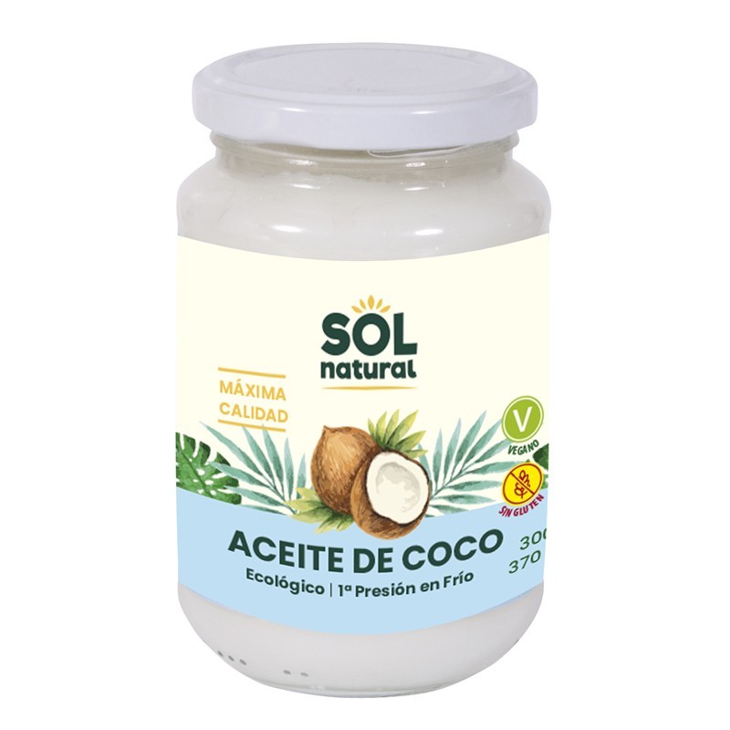 Aceite coco virgen extra SOL NATURAL 370 ml BIO