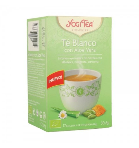 Yogi tea te blanco con aloe vera 17 bolsas BIO