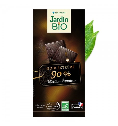 Chocolate negro 90% cacao JARDIN BIO 100 gr