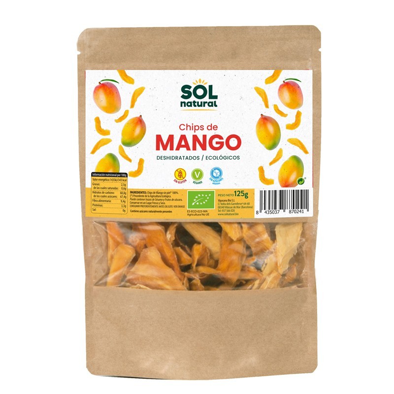 Chips mango SOL NATURAL 125 gr BIO
