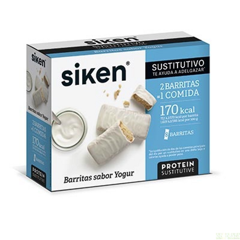 Barrita sustitutiva yogur SIKEN 8 unidades
