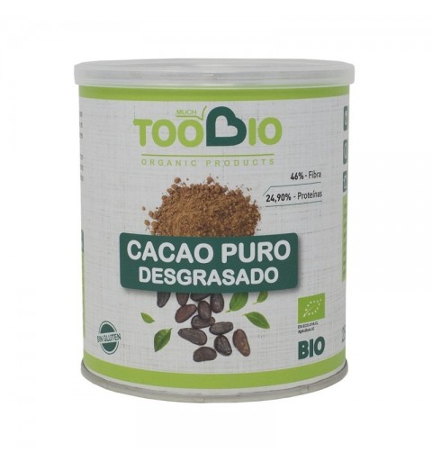 Cacao 100% sin azucar sin gluten TOO BIO 250 gr BIO