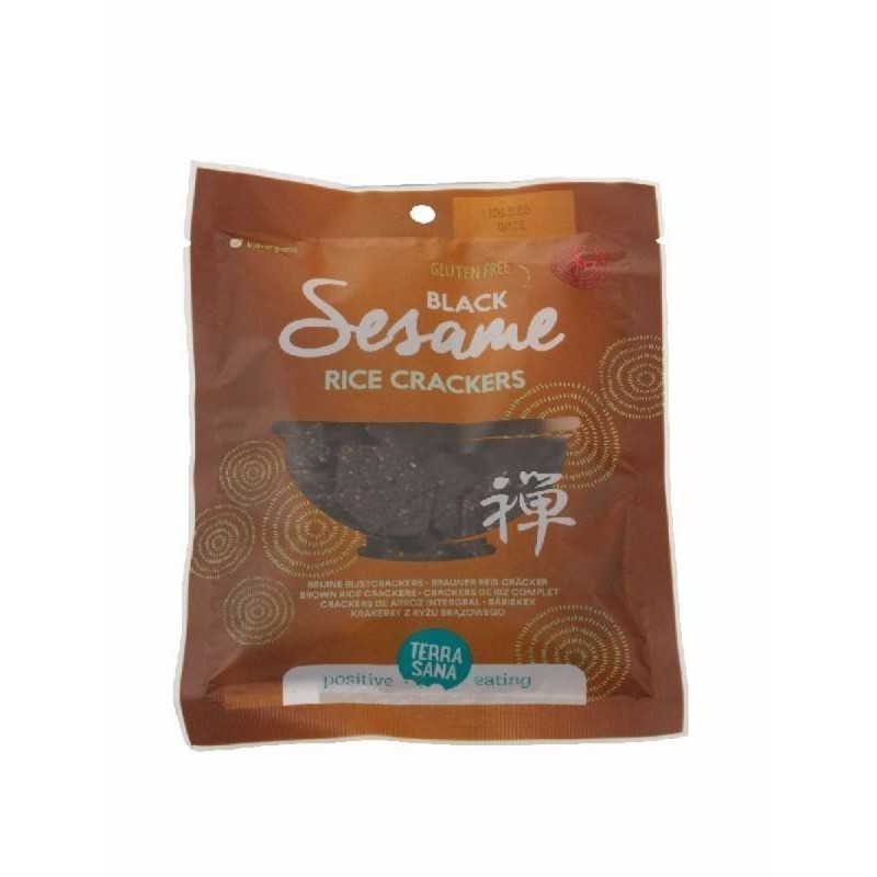 Crackers arroz integral sesamo negro TERRASANA 60 gr BIO