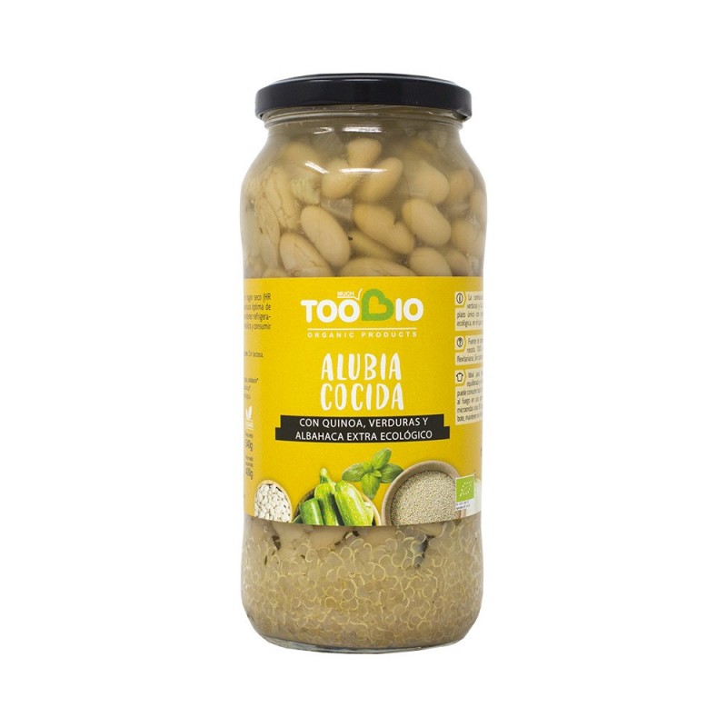 Alubias quinoa verduras albahaca TOO BIO 540 gr BIO