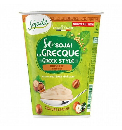 Yogur soja griego avellana SOJADE 400 gr BIO