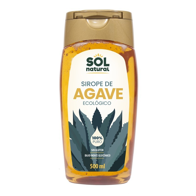 Sirope agave 100% puro SOL NATURAL 500 ml BIO