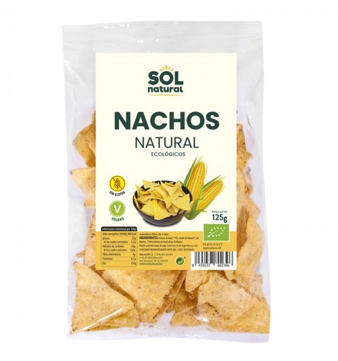 Nachos maiz natural SOL NATURAL 125 gr BIO